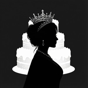 Queen Cake Silhouette