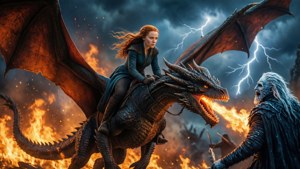 Queen of Dragons in Battle