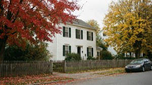 Quiet Autumn Street