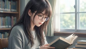 Quiet Library Moment