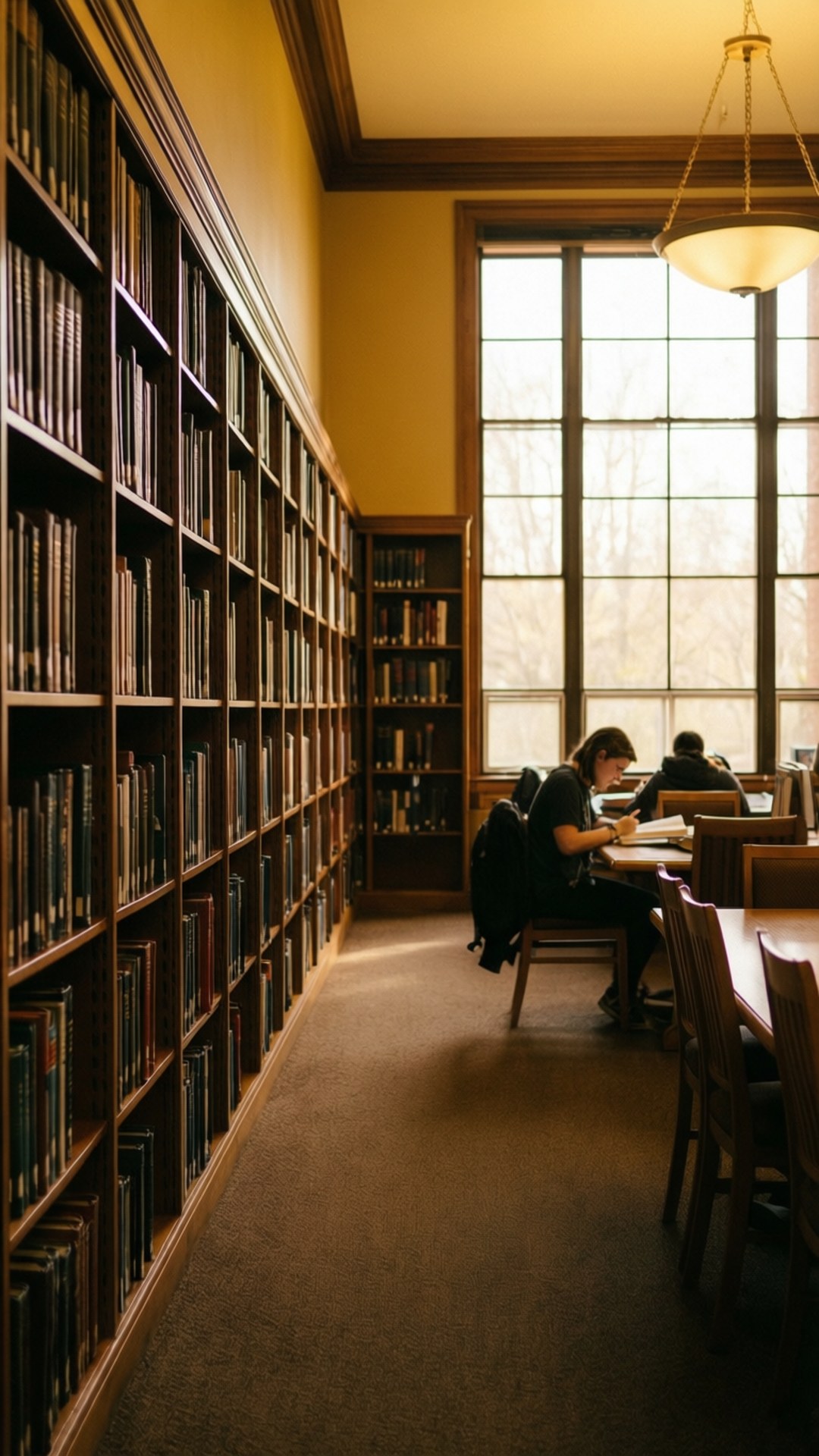 Quiet Study in Alden Library by Wallpapers.art Studio