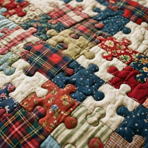 Quilted Puzzle Patchwork