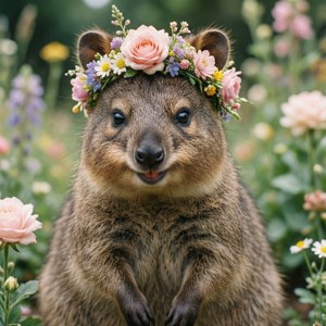 Quokka Flower Crown