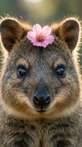 Quokka with Flower