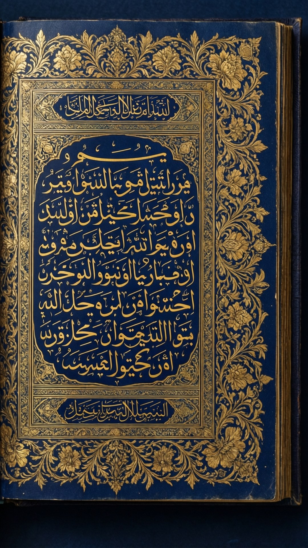 Quranic Gold Illumination by Wallpapers.art Studio