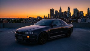 R33 City Dusk Rooftop