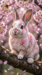Rabbit Therian Cherry Blossom