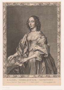 Rachael Fane, gravin van Middlesex in een ornamentele lijst