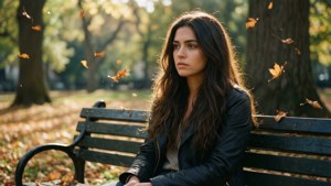 Rachel in Autumn Park