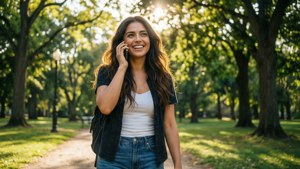 Rachel on the Phone
