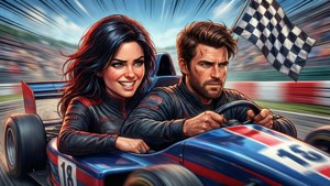 Racing Lexi and Shawn