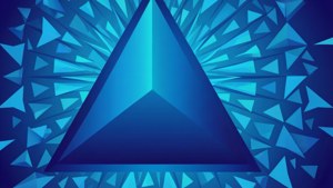 Radiant Triangle Blue