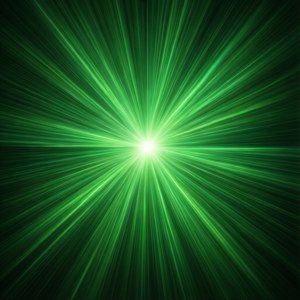 Radiating Green Light