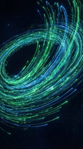 Radioactive Particle Trails