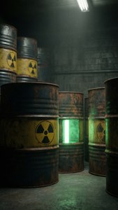 Radioactive Waste Barrels
