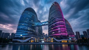 Raffles City Twilight