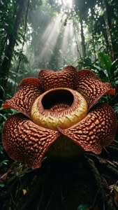 Rafflesia Bloom in Jungle