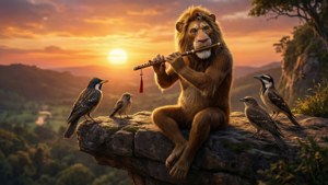 Rafiki Playing Flute