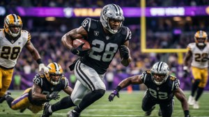 Raiders Running Back Action
