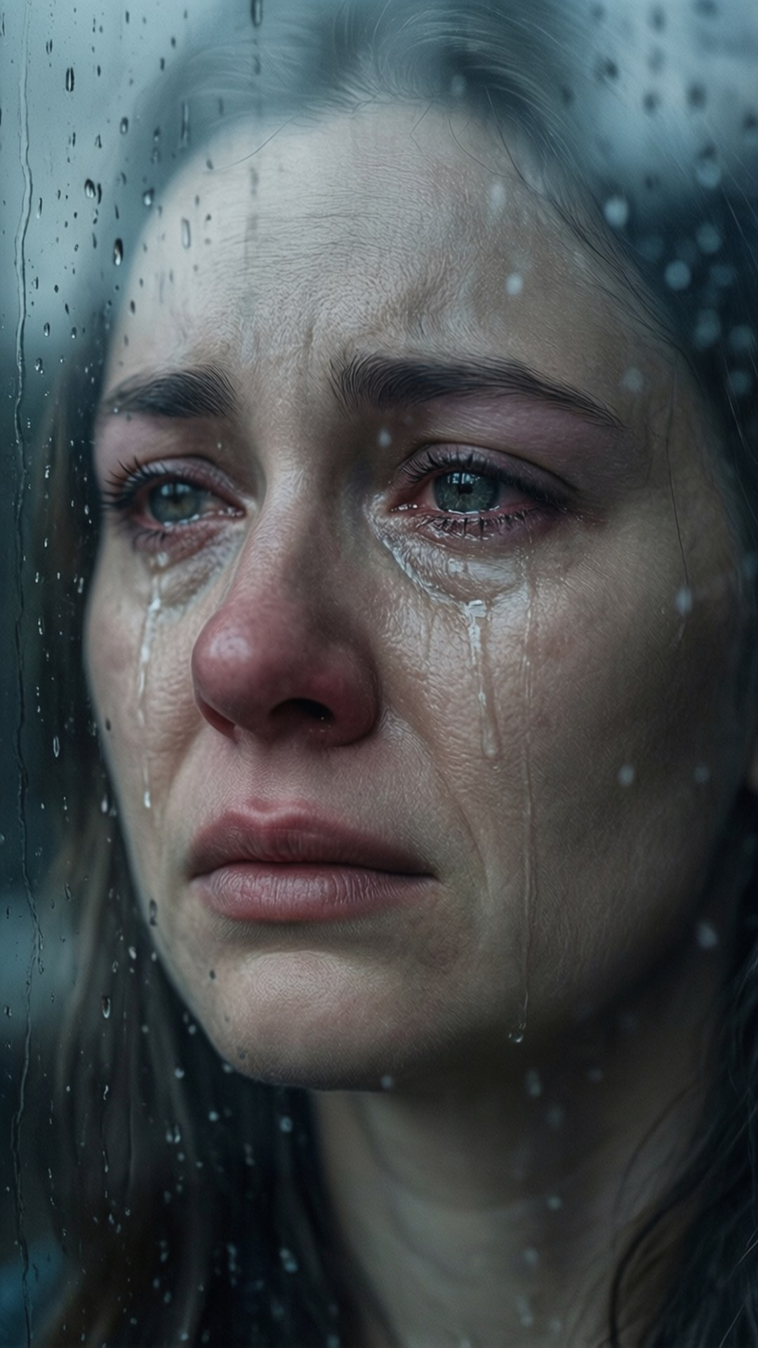 Rain and Tears Portrait by Wallpapers.art Studio