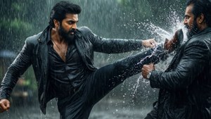 Rain Fight Action