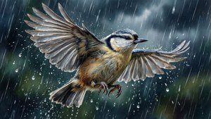 Rain Flight Titmouse