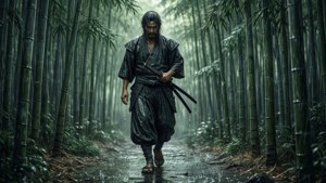 Rain in Bamboo Forest