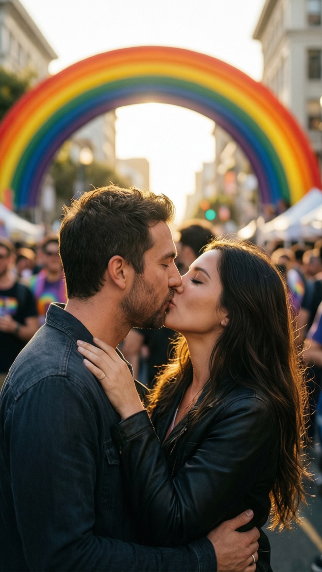 Rainbow Arch Romance by Wallpapers.art Studio