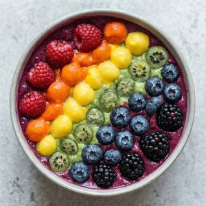 Rainbow Berry Smoothie Bowl