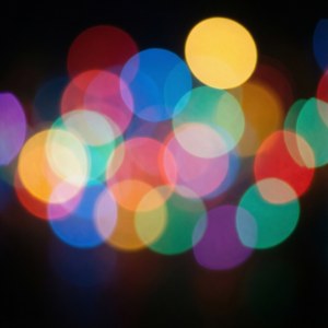 Rainbow Bokeh Circles