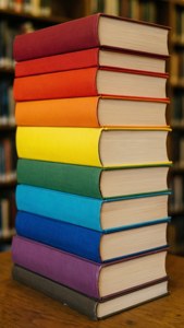 Rainbow Books Stack