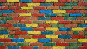 Rainbow Brick Wall