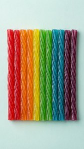 Rainbow Candy Straws