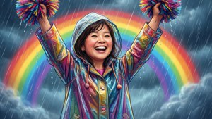 Rainbow Cheer Mom Spirit
