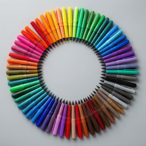 Rainbow Circle Sharpie
