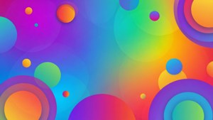 Rainbow Circles Header