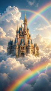 Rainbow Cloud Castle
