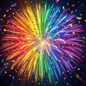 Rainbow Confetti Blast
