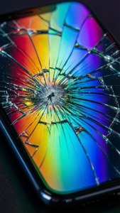 Rainbow Crack Glass