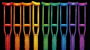 Rainbow Crutch Row