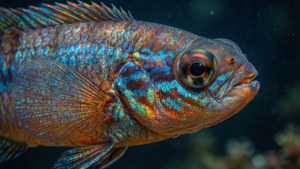 Rainbow Darter Macro