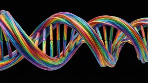 Rainbow DNA Ribbon