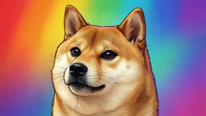 Rainbow Doge Face