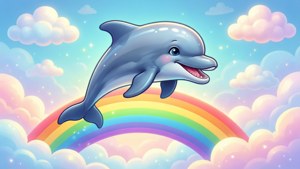 Rainbow Dolphin Joy