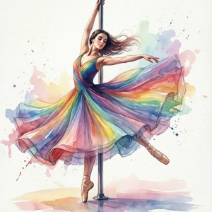 Rainbow Dress Spinning