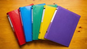 Rainbow Folder Flatlay