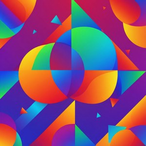Rainbow Geometric Festivity