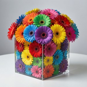 Rainbow Gerbera Fun