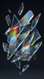 Rainbow Glass Shards