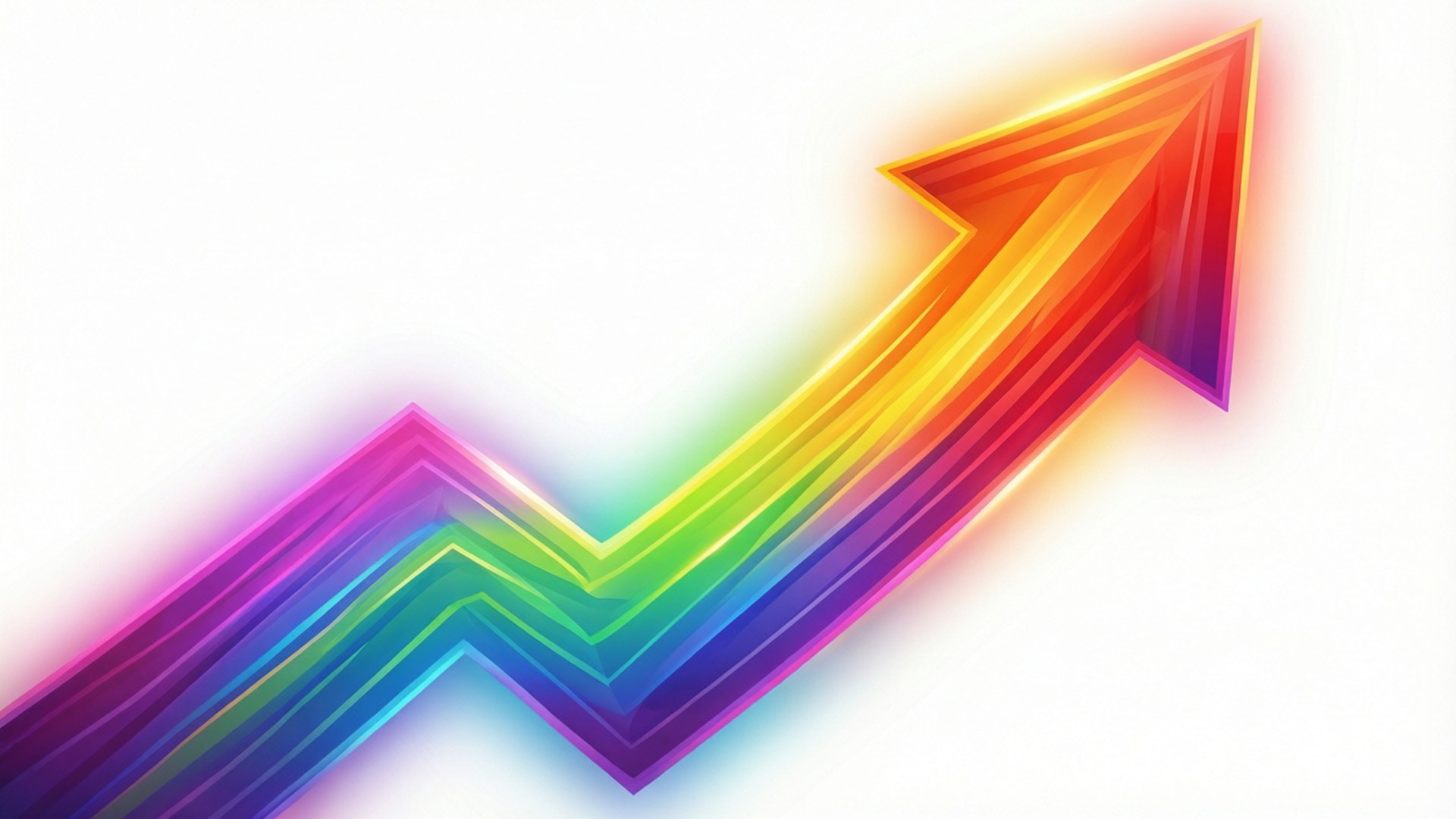 Rainbow Gradient Arrow by Wallpapers.art Studio